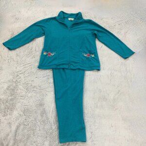 Women’s STAN HERMAN 2-Piece Lounge Set Full Zip-Up Jacket & Pants